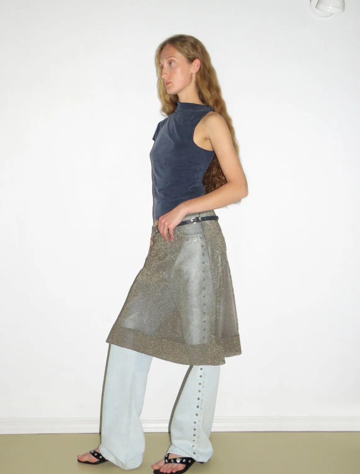 Best Sale no 1095 / Elvira Cupro|Tops
