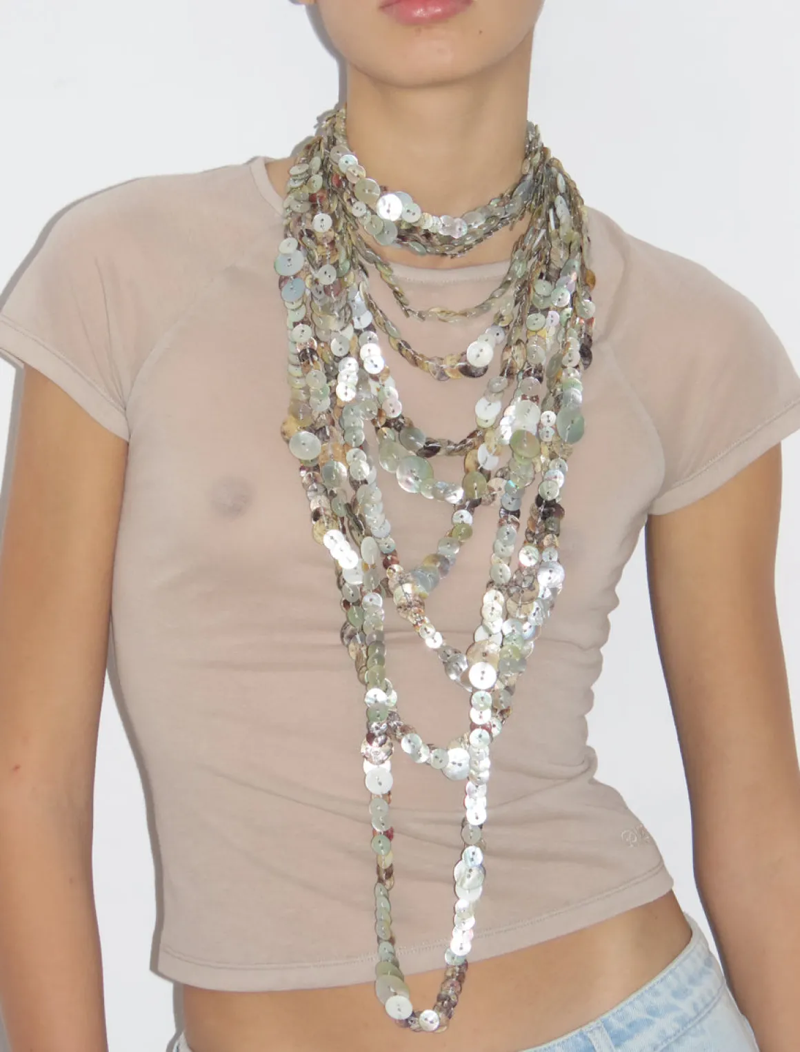 Hot no 1900 / Long Bottoni Necklace Jewelry