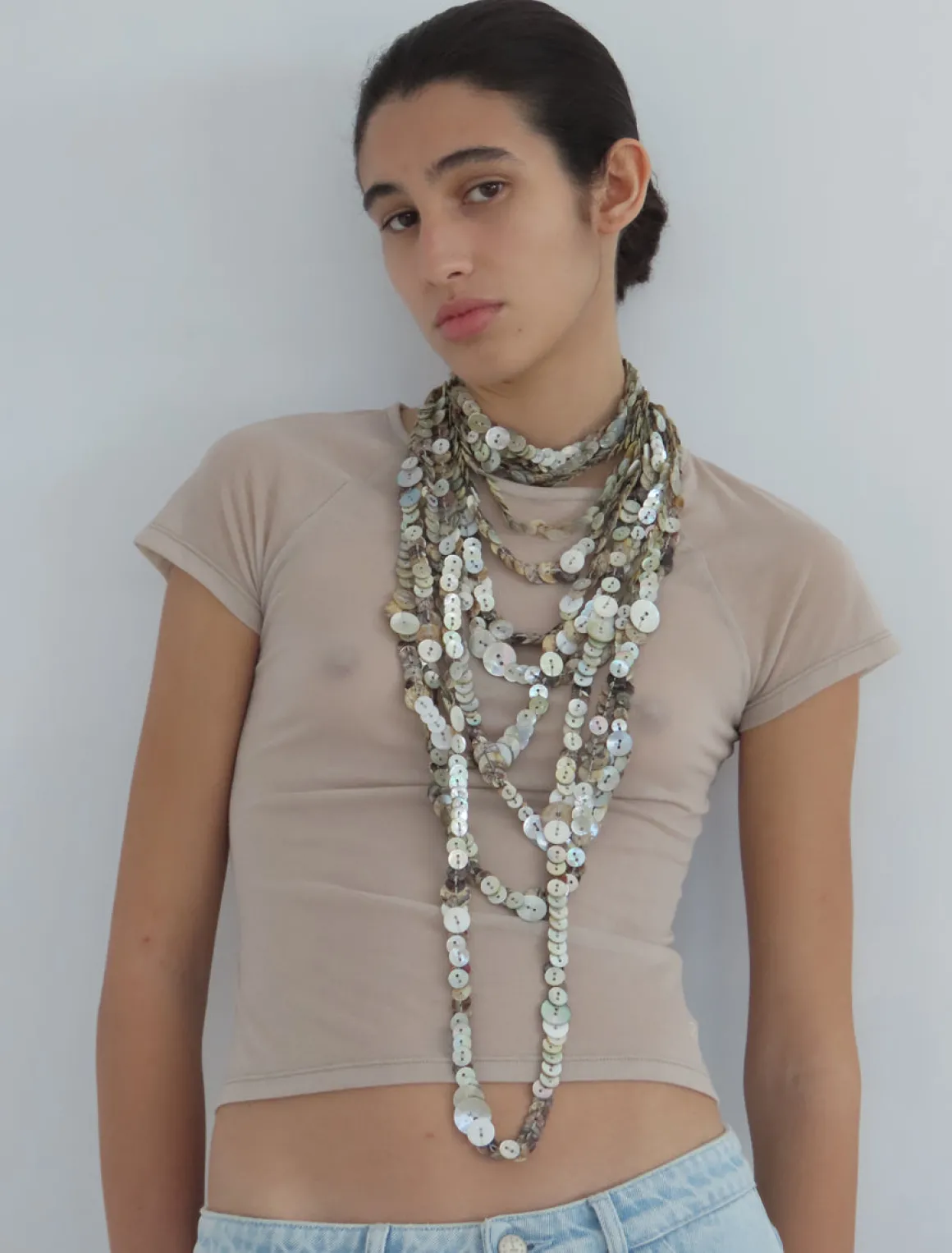 Hot no 1900 / Long Bottoni Necklace Jewelry